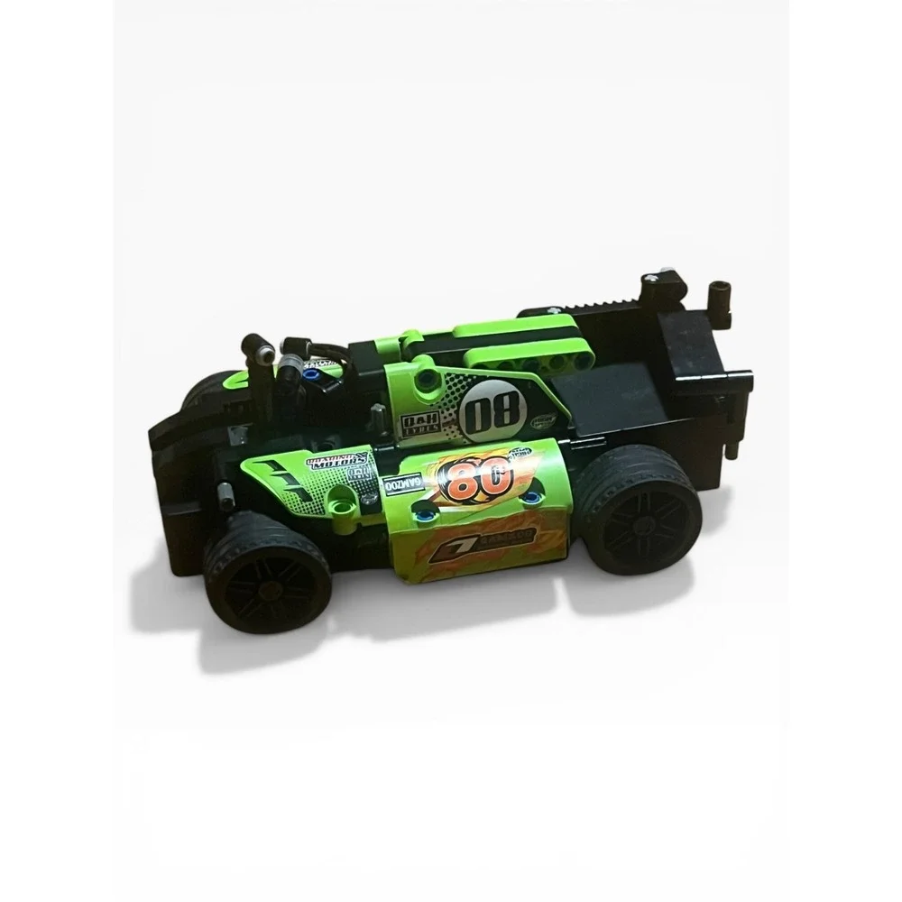 Gamzoo Mechanical Master Racing Car Green Black Building Blocks Toy‎ 80 Decal